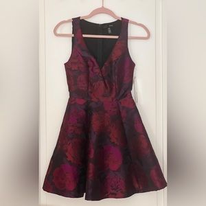 NWT Aqua Brand Burgundy Cocktail Dress, Size XS